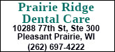 Prairie Ridge Dental Care Sponsorship Banner